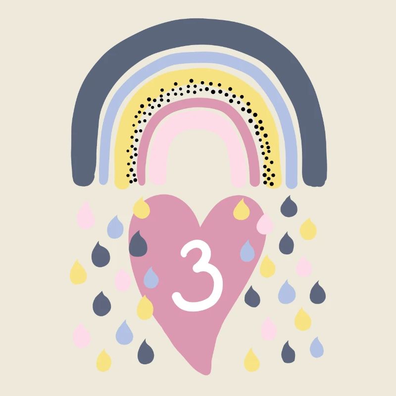 Regenbogen 3.Geburtstag Kinder