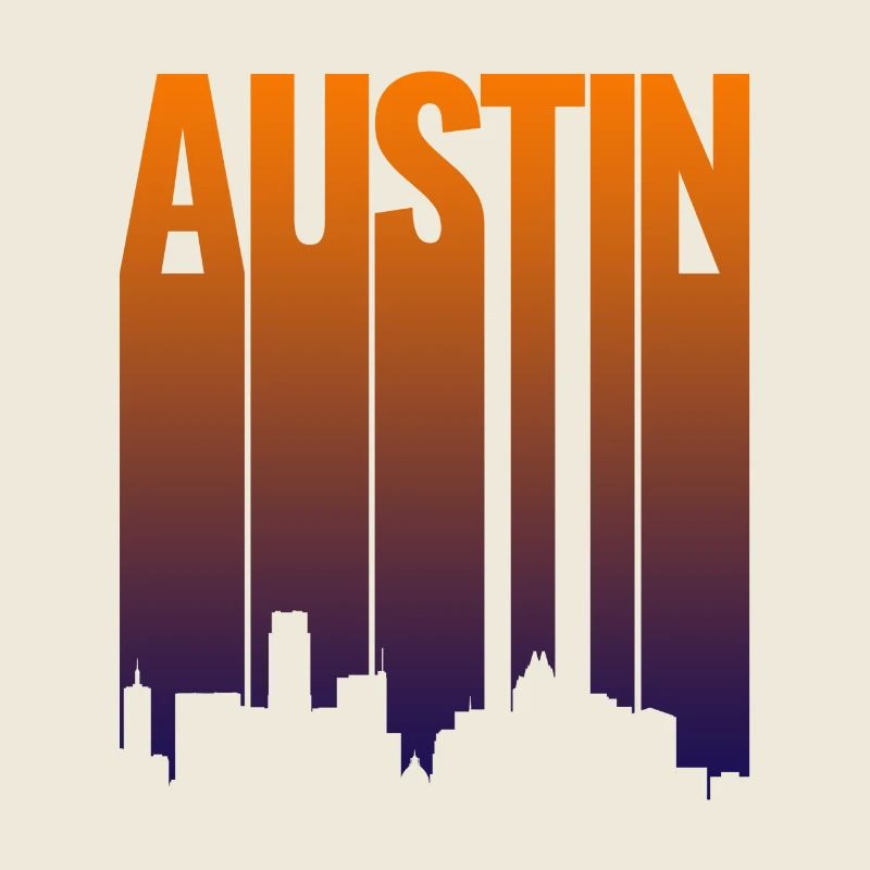 Austin Skyline Gradient