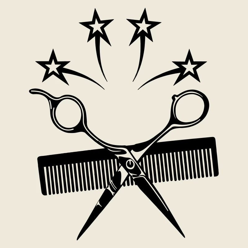 Sternschere Kamm Friseur