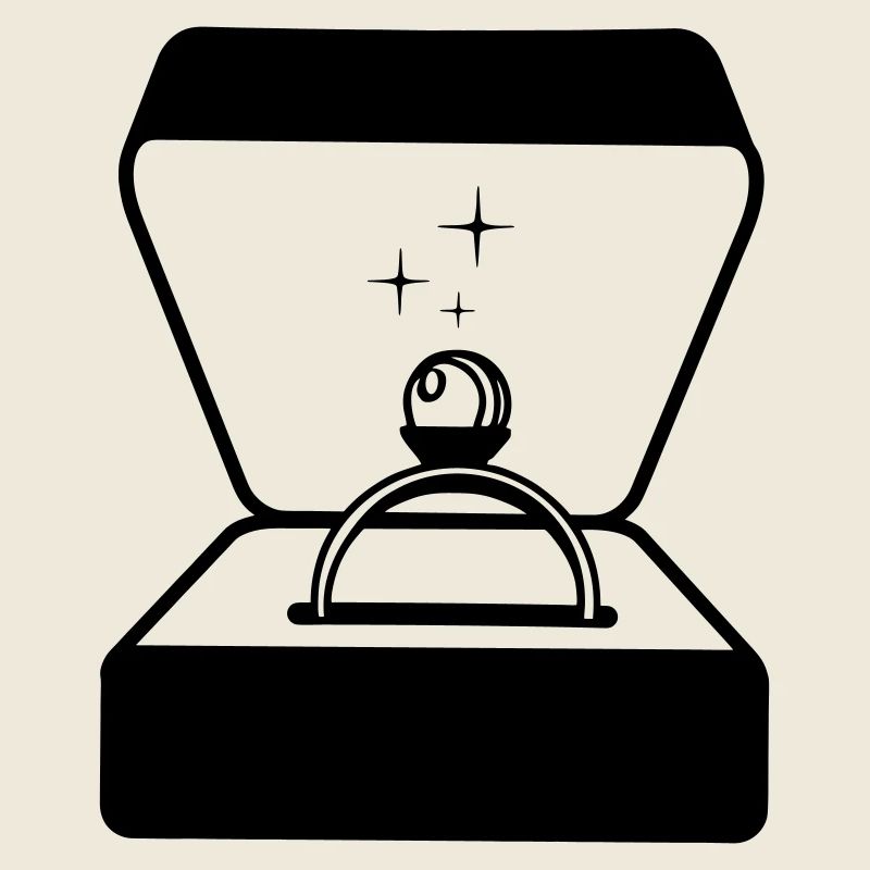 Ring mit Perle in Box