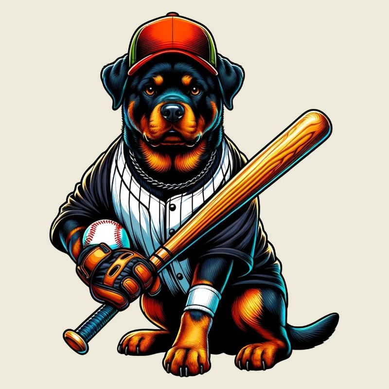 Rottweiler Baseball Hund