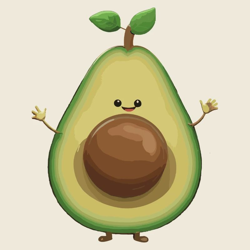 Avocat Doux Drôle Optimisme Cadeau