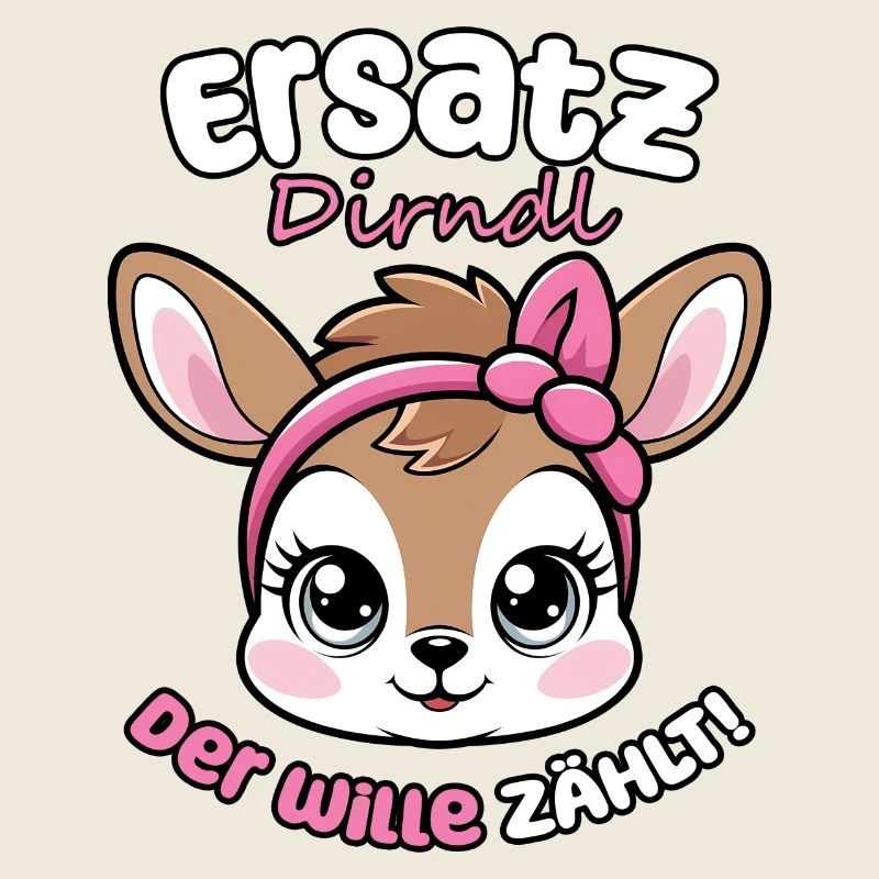 Kawaii Hirsch dit dirndl de remplacement, la volonté compte !