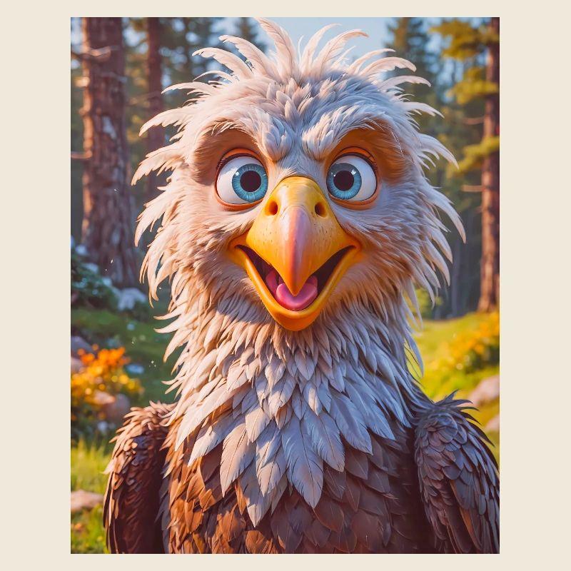 Oiseaux mignons du monde entier Pygargue à queue blanche