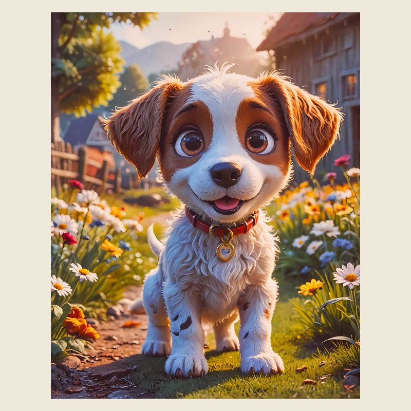 super cute animals on a farm – dog