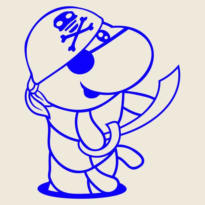 Trou de chenille Pirate Sailor Hat Drôle Mignon Bande dessinée