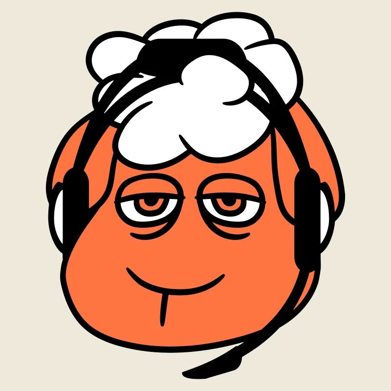 mouton gamer casque centre d’appels nerd triste jeu