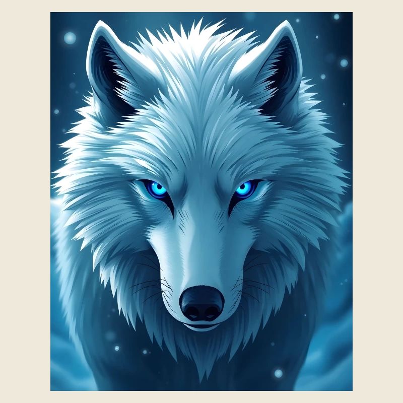 Anime Snow Wolf