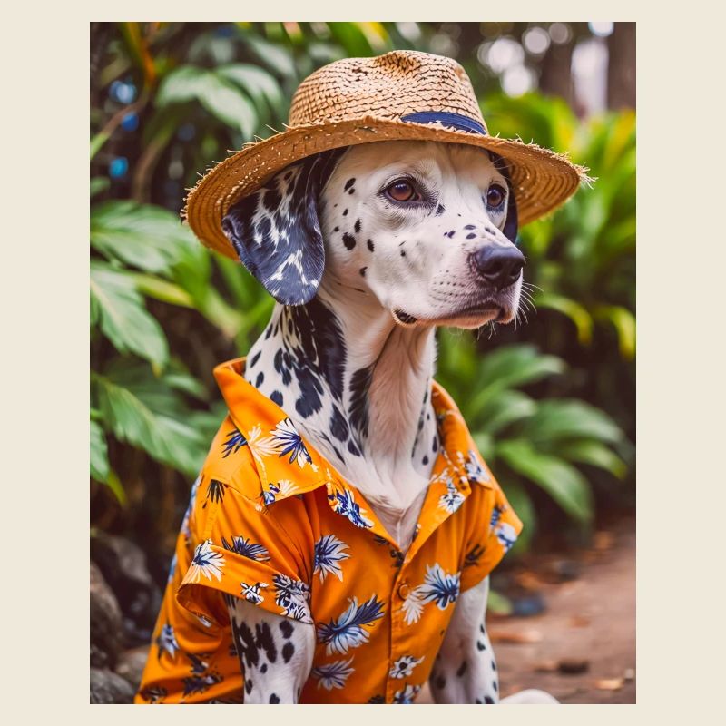 Dalmatinisches Hawaiihemd Urlaub