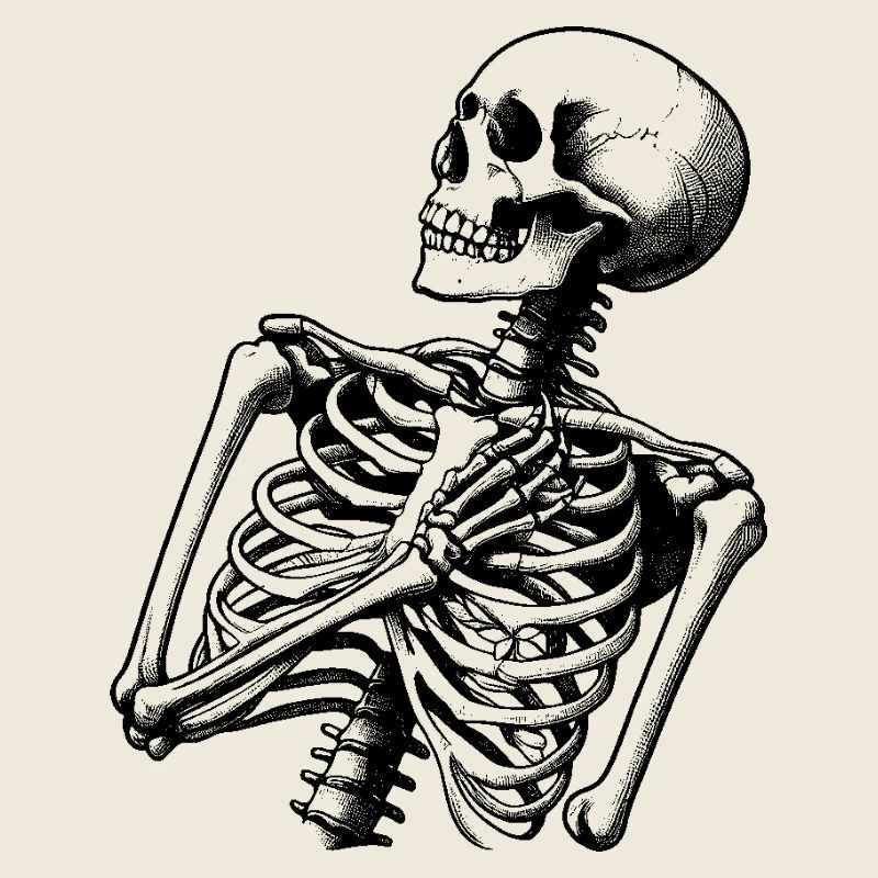 Surprised skeleton