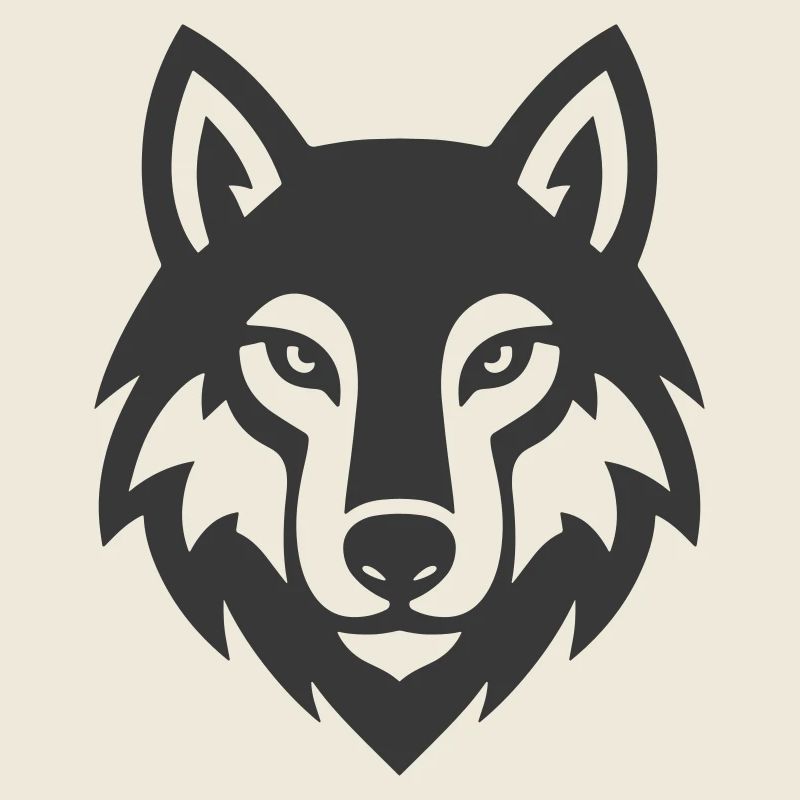 Wolf head logo icon
