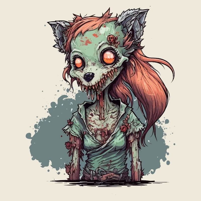 Renarde zombie