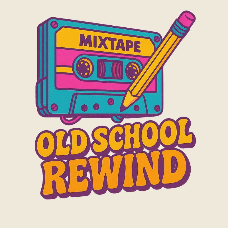 Cassette Rétro Cassette Old School Design V2K Vintage