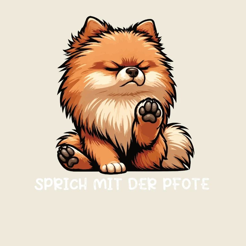 Sprich mit der Pfote Zwergspitz Zwergspitze Spitz