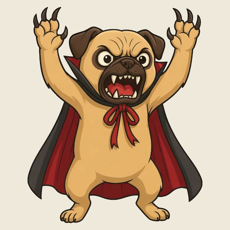 Funny Halloween sloth as a vampire monster