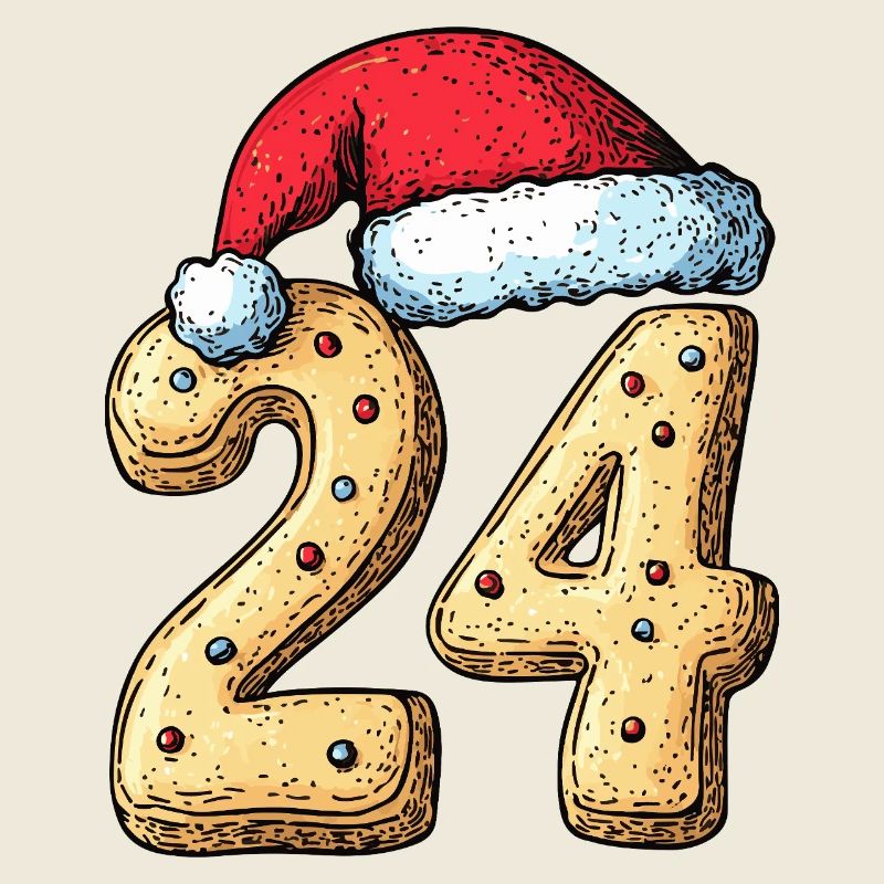 Biscuit de Noël à 24 chiffres