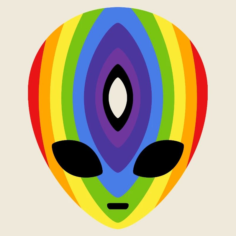 Prismatischer Regenbogen-Alien