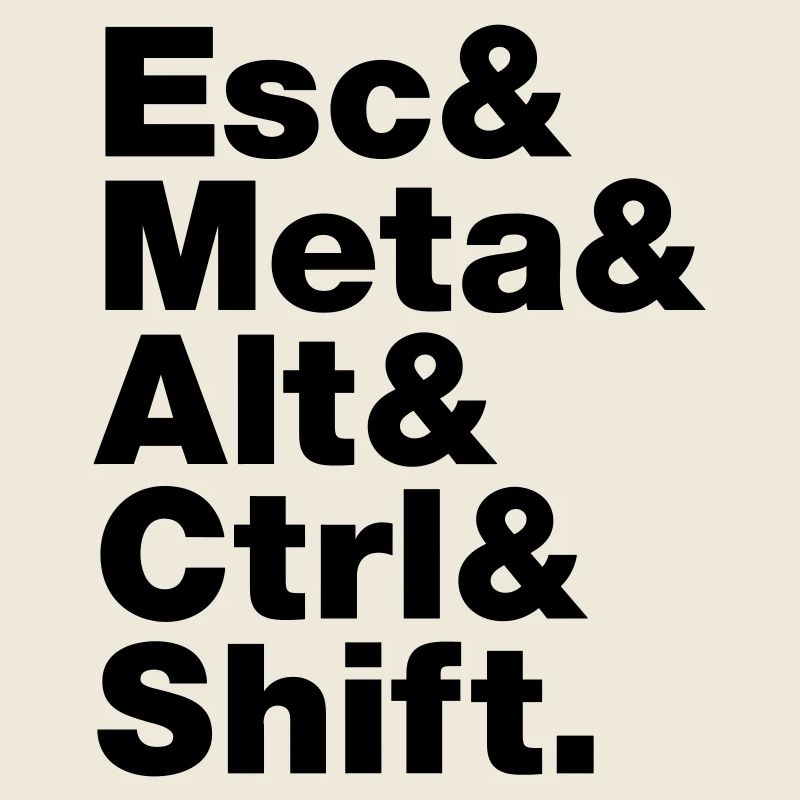 Esc & Meta & Alt & Strg & Shift