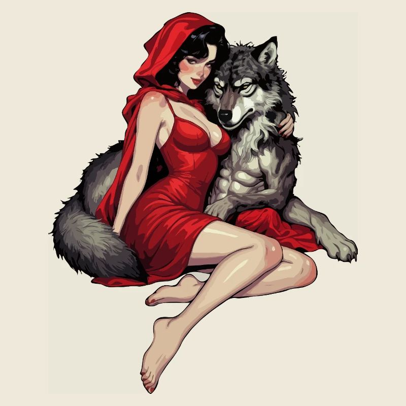 Rotkäppchen mit dem bösen Wolf