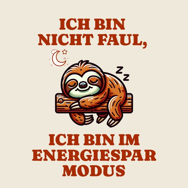 Sloth in power saving mode I'm not lazy