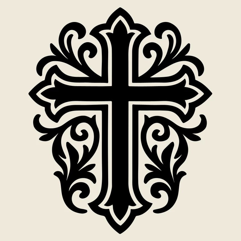 Symbole de croix chrétien