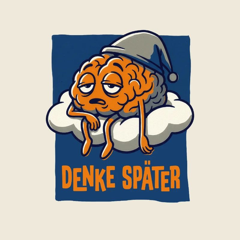 Denke später.