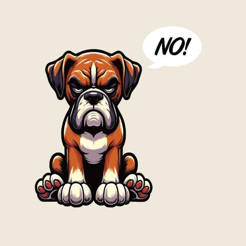 No Boxer Boxerhalter Boxerhund Boxerbesitzer