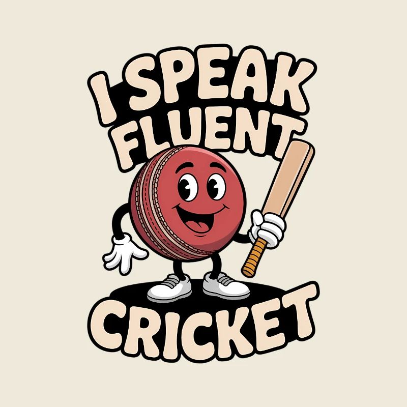 Funny Cricket Saying Vintage Cricket Game