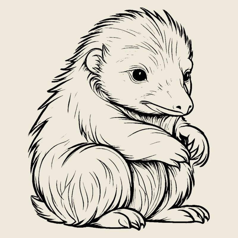 Niffler Tier Haustier Symbol