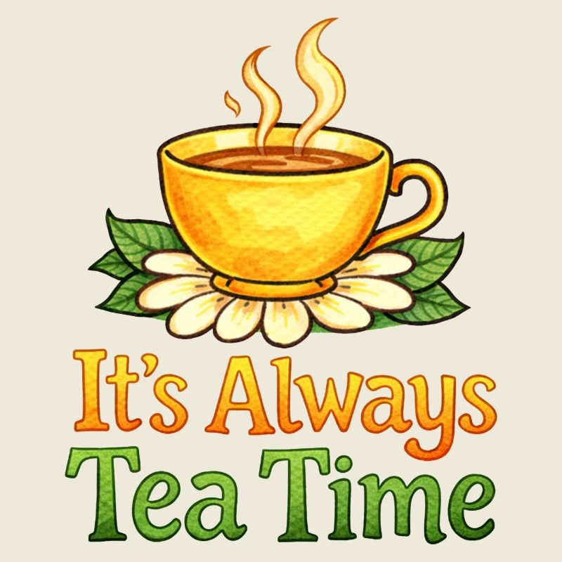Always Tea Time Teacup Design