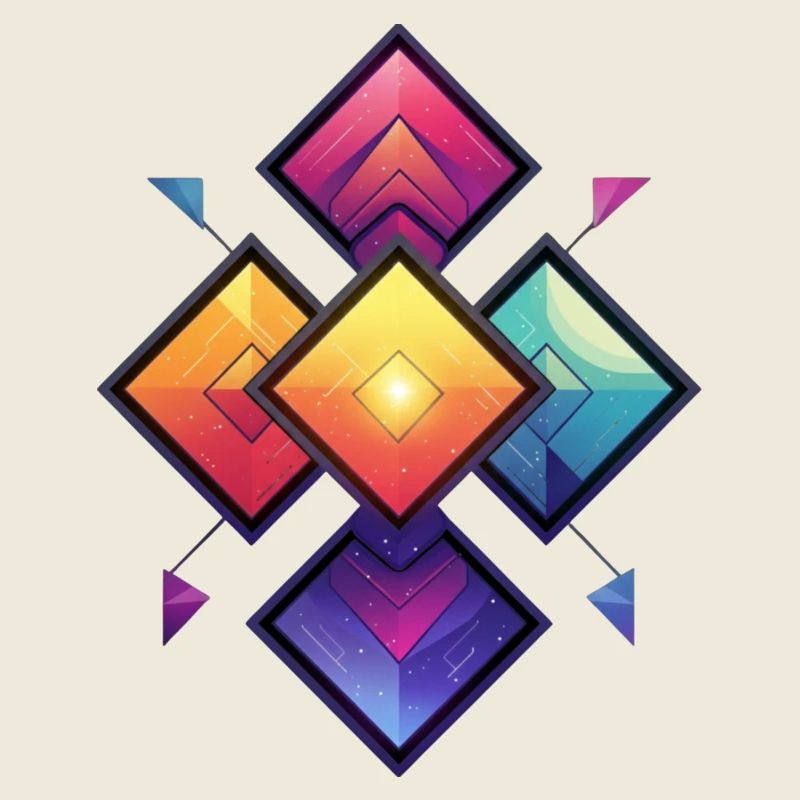 Rainbow Diamond Kaleido