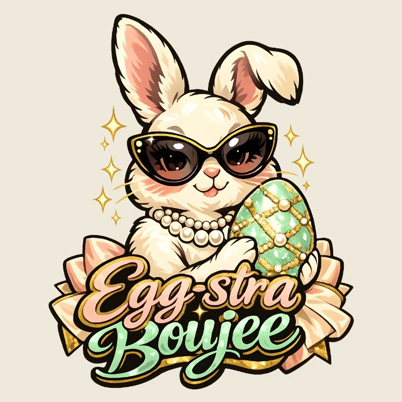 Pâques Egg-stra Boujee Lapin de Pâques