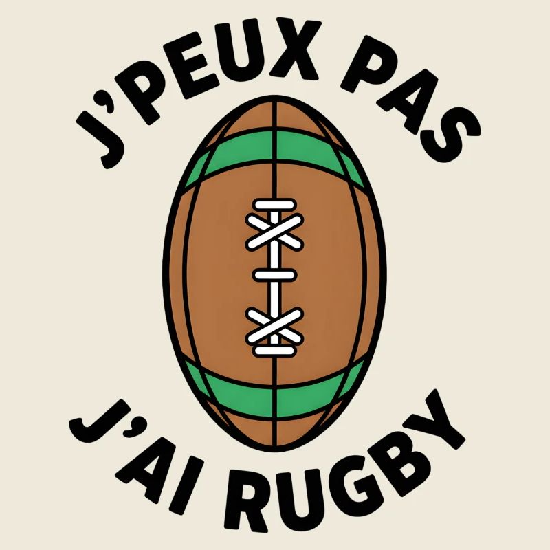 Rugby rétro Ballon vert brun