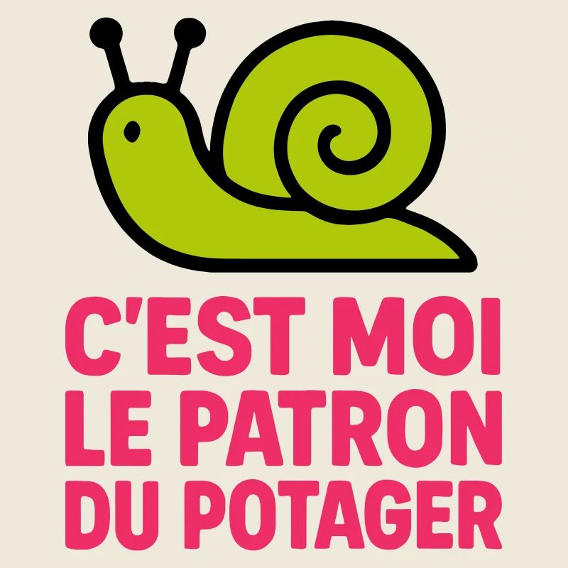 C'est Moi le Patron du Potager : Design Escargot