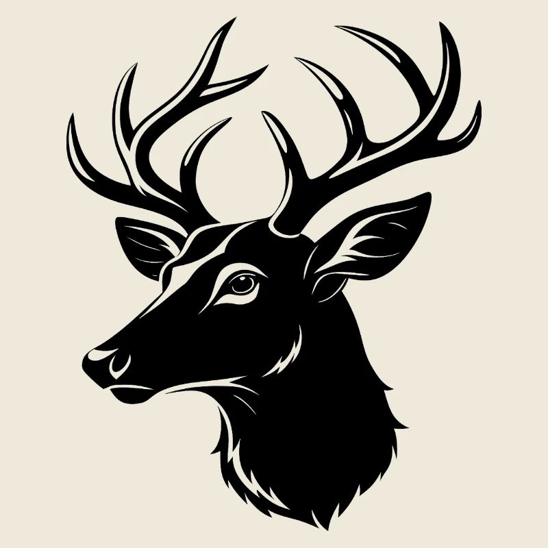 Tête de cerf de Virginie