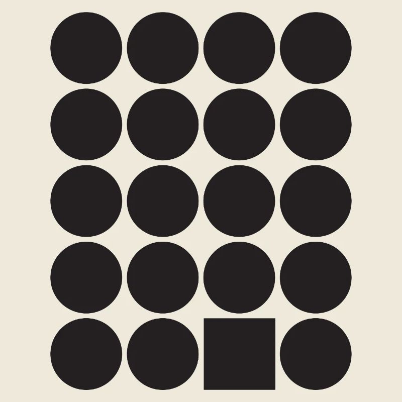 Geometric Dot Grid with a Square