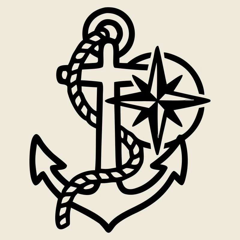 Anker Windrose Maritim Logo