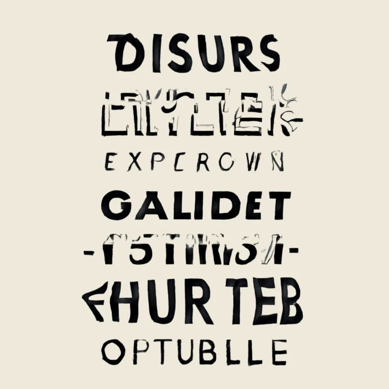 Glitch text cascade