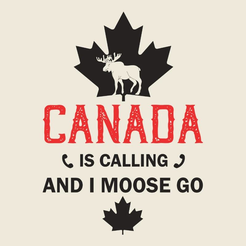 Orignal du Canada Drapeau canadien Feuille d’érable