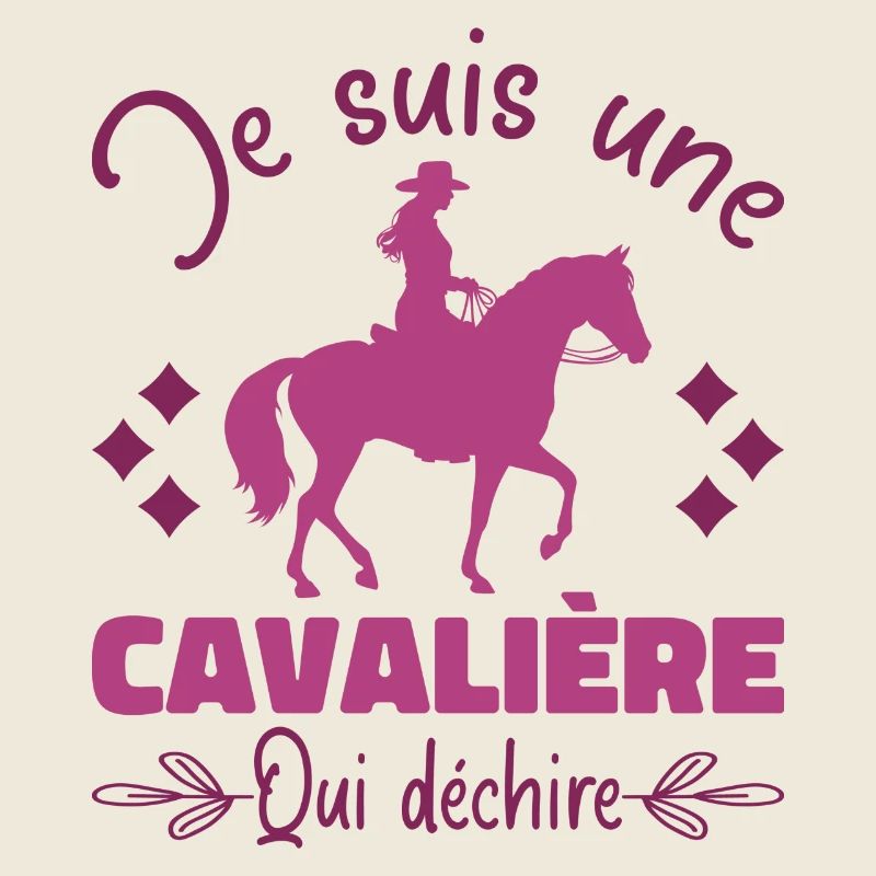 Ein Reiter, der auf einem Pferd reitet, das Geschenk zerreißt