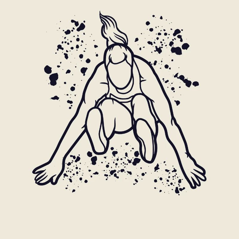 Weitspringer Weitspringen Kinder Weitsprung