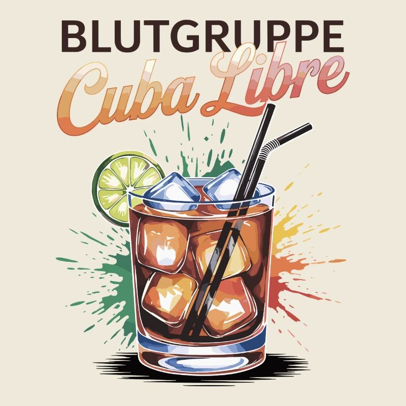 Blutgruppe Cuba Libre Cocktail Barkeeper