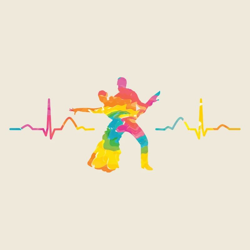 Latin Dancing Couple Heartbeat Dancer