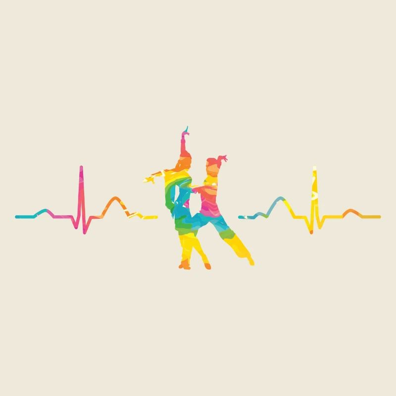 Latin Dancing Couple Heartbeat Dancer