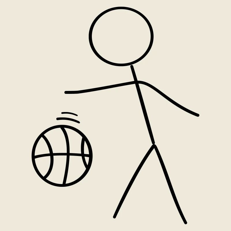 Strokesman Strichmännchen Basketball