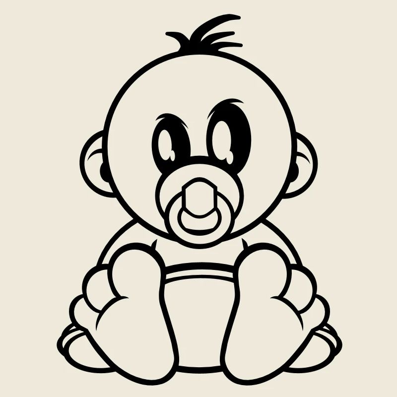 baby kleiner junge schnuller
