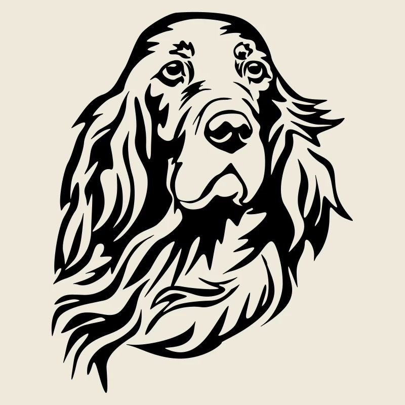 Irish Setter Kopf