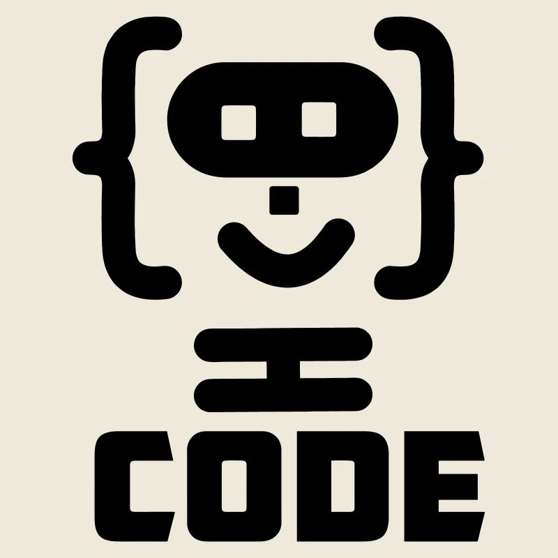 Hacker-Programmierer-Code-Logo mit Text CODE