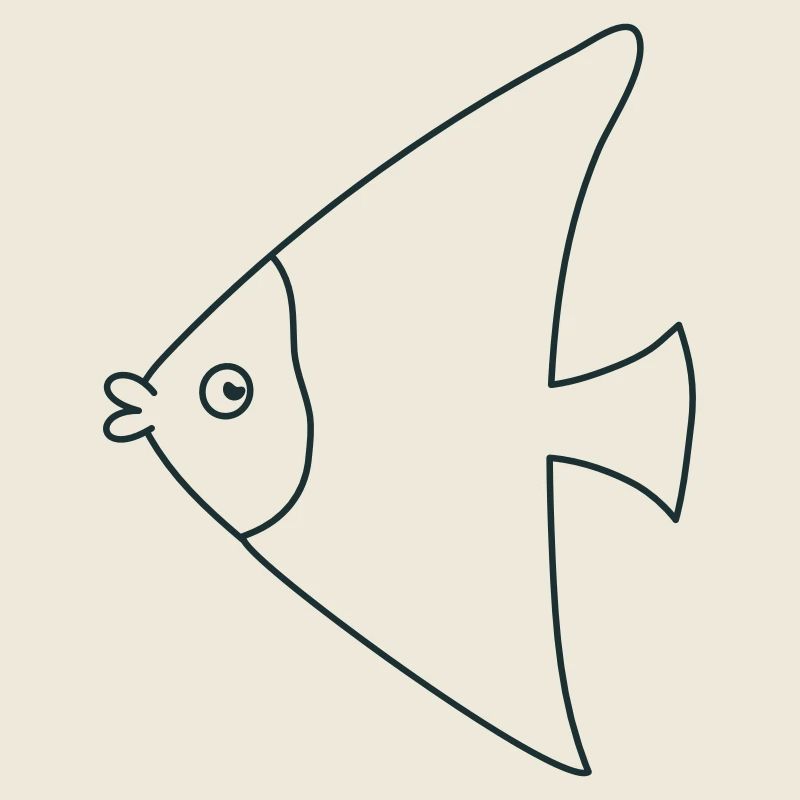 funny cute angel fish