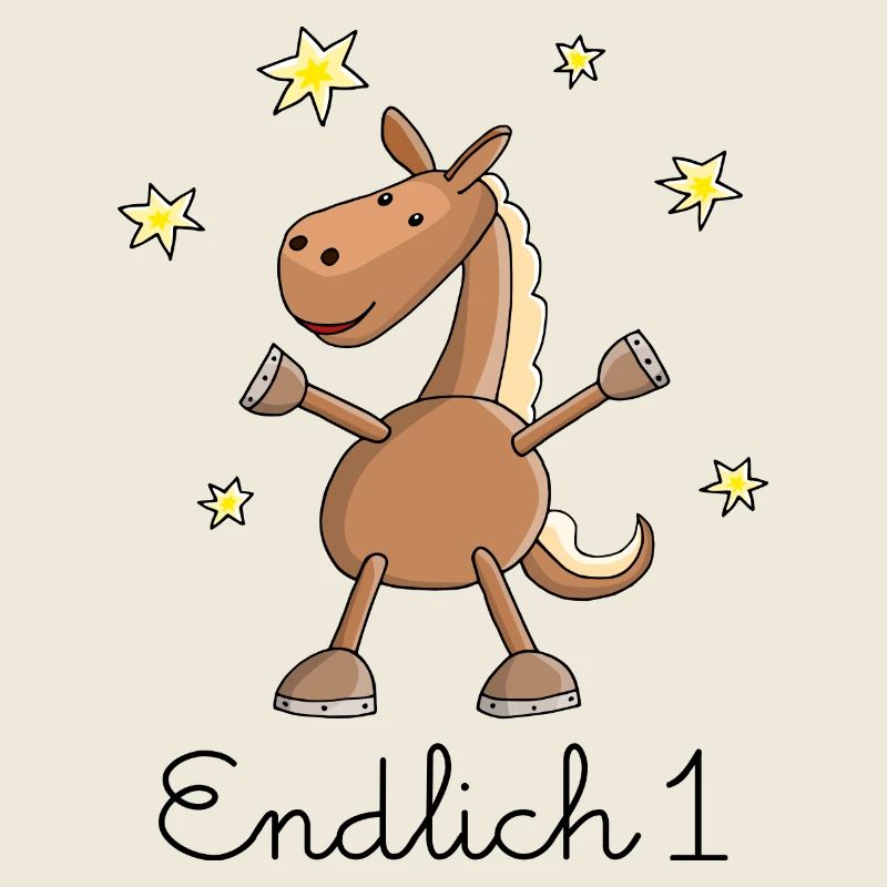 Pferd "Endlich 1." Erster Geburtstag
